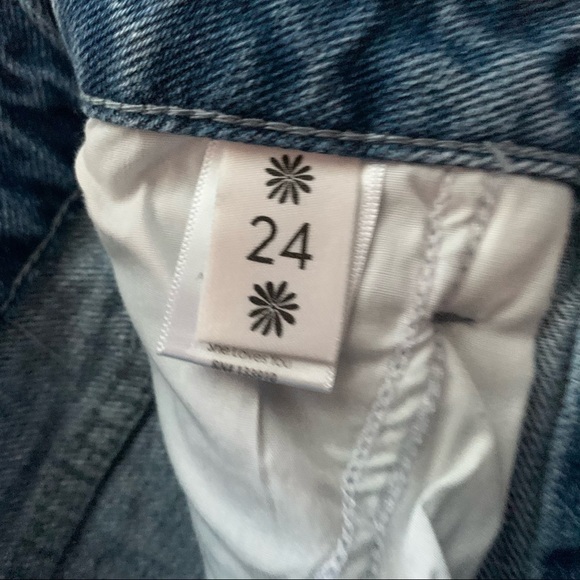 NWT Show Me Your Mumu Arizona High Waisted Cut Off Shorts Out of the Blue Sz 24 - Picture 12 of 12